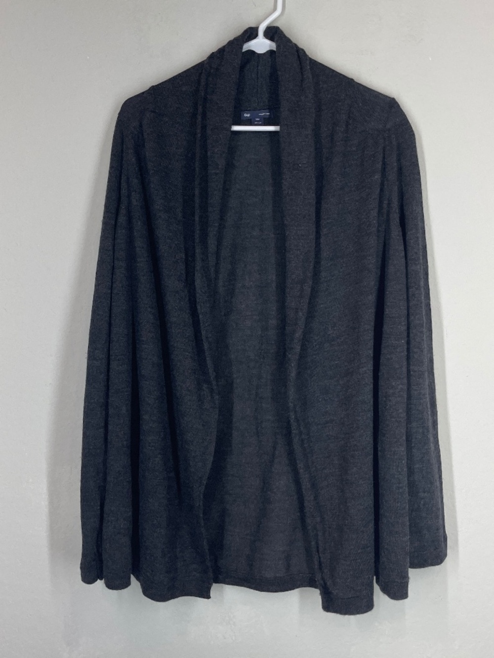 Gap Open Cardigan Women's S Gray 100% Ultrasoft Wool Cozy